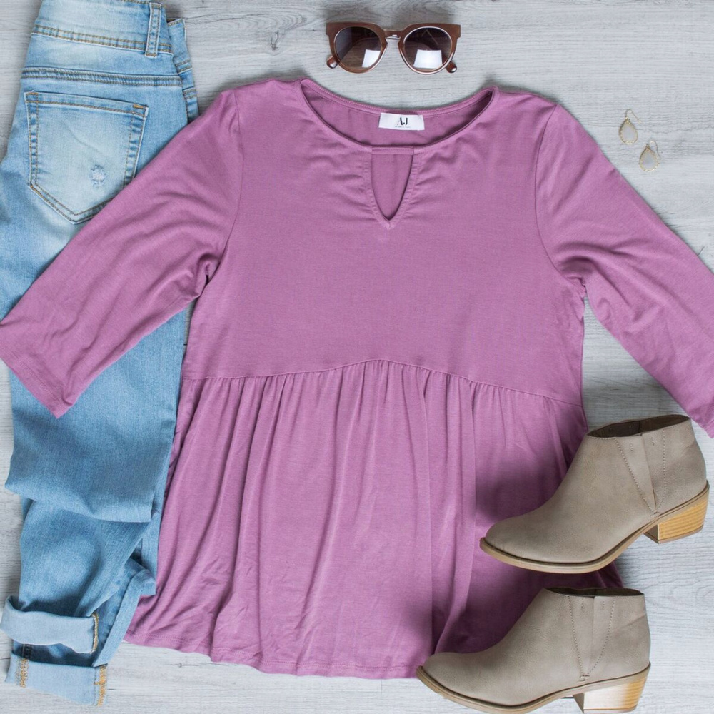 Tupelo ruffle tunic
